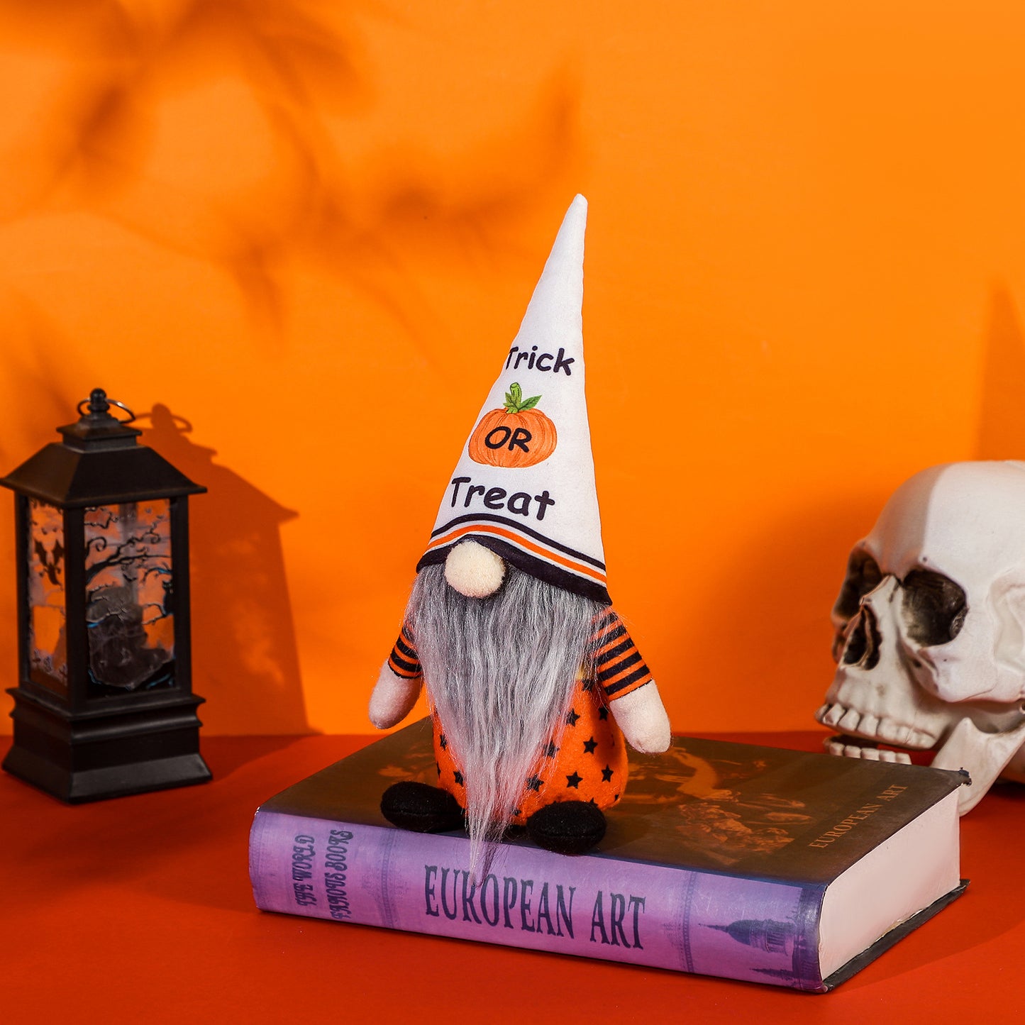 Halloween Faceless Doll Bat Pumpkin Standing Doll