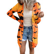 European And American Halloween Theme Printed Coat Small Cardigan Women's Clothing