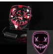 Glowing Mask LED Mask Halloween Clown Funny Bundy