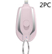 Keyring Charging Bank Wireless Portable 1500 Mah Emergency Power Supply Telescopic Small Mobile Power Supply