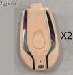 1500mAh Mini Power Emergency Pod Keychain Charger With Type-C Ultra-Compact Mini Battery Pack Fast Charging Backup Power Bank