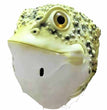 Halloween Animal Headgear Latex Golden Toad Mask
