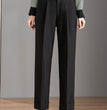 Women's Straight Loose High Waist Draped Casual Pants