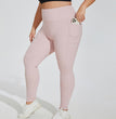 Women's Plus Size Sports Pocket Fitness Trousers