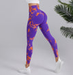 Two-color Tie-dye Tie-float High Waist Hip Lift Sports Running Fitness Pants