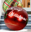 Christmas Ornament Ball Outdoor Pvc 60CM Inflatable Decorated Ball PVC Giant Big Large Balls Xmas Tree Decorations Toy Ball