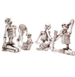 Creative Yoga Skull Figurines Personalized Halloween Resin Ornament For Home Living Room Office Decoration