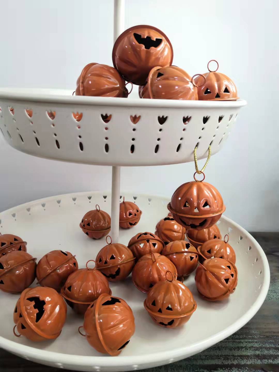 Halloween Decoration Pumpkin Small Bell Pendant Supplies Accessories Scene Atmosphere