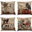 Halloween Cotton Linen Sofa Car Cushion Pillowcase