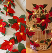Led First Grade Christmas Lights With Red Flowers And Red Fruits For Home Decor