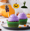 Fashion Simple Halloween Cake Decorative Planting Flags