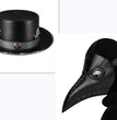 Halloween Plague Doctor Dome Magic Hat Gentleman Top Hat