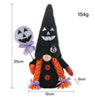 Halloween Black Faceless Doll Couple Rudolph Doll Window Table Decoration