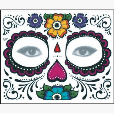 Tattoo Stickers Halloween Face Stickers Waterproof Environmental Protection Stage Props Art Makeup