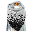 Female Plush Skull Print Long Halloween Button Bib