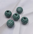 Halloween Spider Web Colored Wood Beads