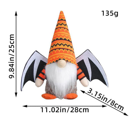Halloween Wings Doll Cute Faceless Doll Ghost Festival Knitted Plush Doll