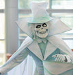 Halloween Hat Box Ghost Resin Ornaments Cane Cloak