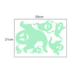Halloween Carved Luminous Stickers Bloodsucking Bat Witch Pumpkin Festival Decoration Fluorescent Sticker