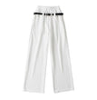 Autumn Women's American Hot Girl Belt Casual Pants