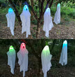 New Halloween White Ghost Pendant Three-color Fade