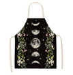 Halloween Skull Printed Cotton And Linen Apron