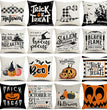 Halloween New Pumpkin English Alphabet Cartoon Car Sofa Cushion Waist Pillowcase