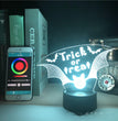 Halloween Bat 3d Night Light Smart Alarm Clock Bluetooth Speaker
