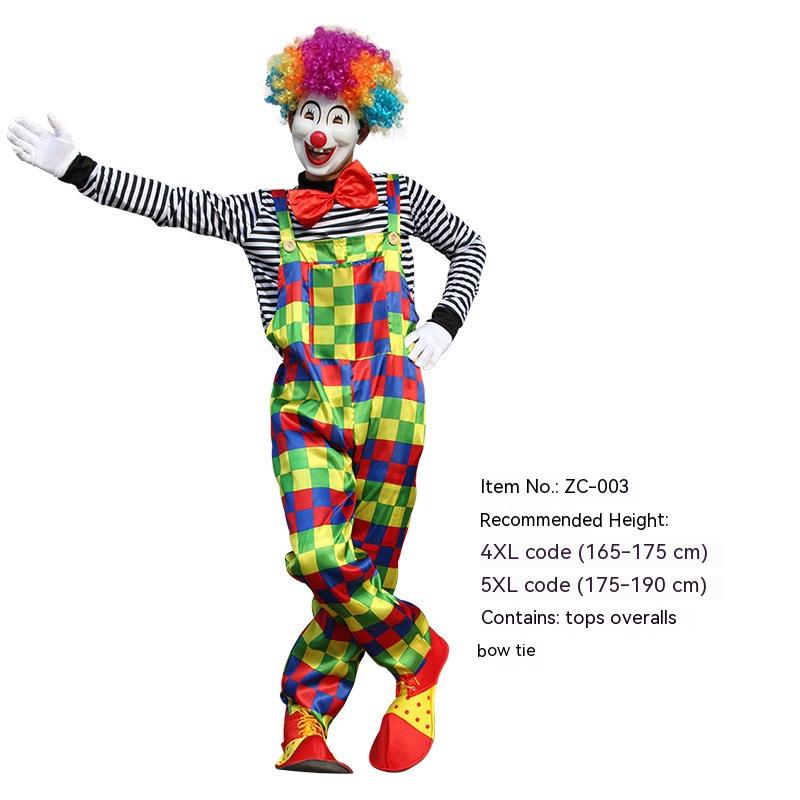 Halloween Adult And Children Clown Costume Stage Suit