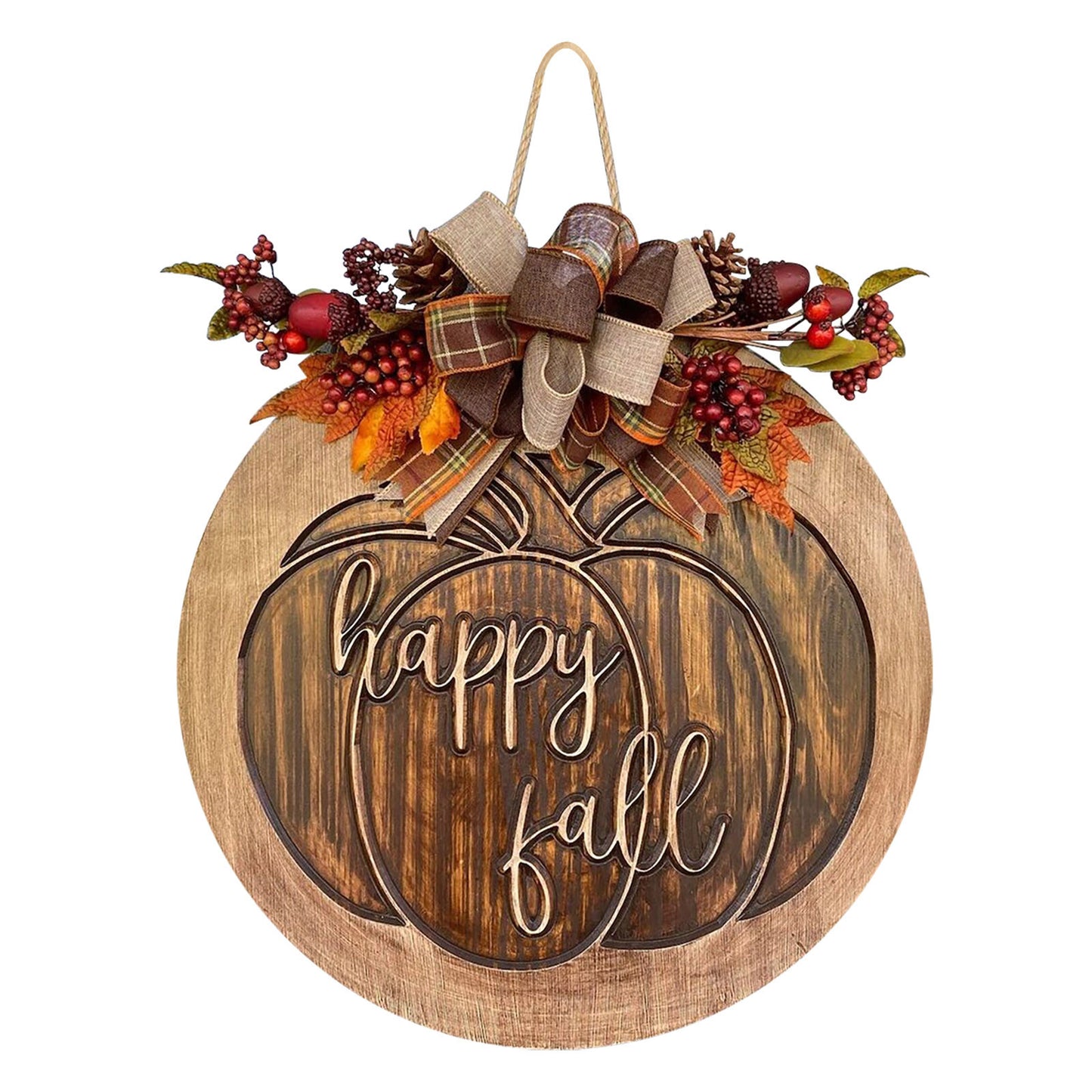 Cross border popular Halloween autumn new door hanging tag wreath