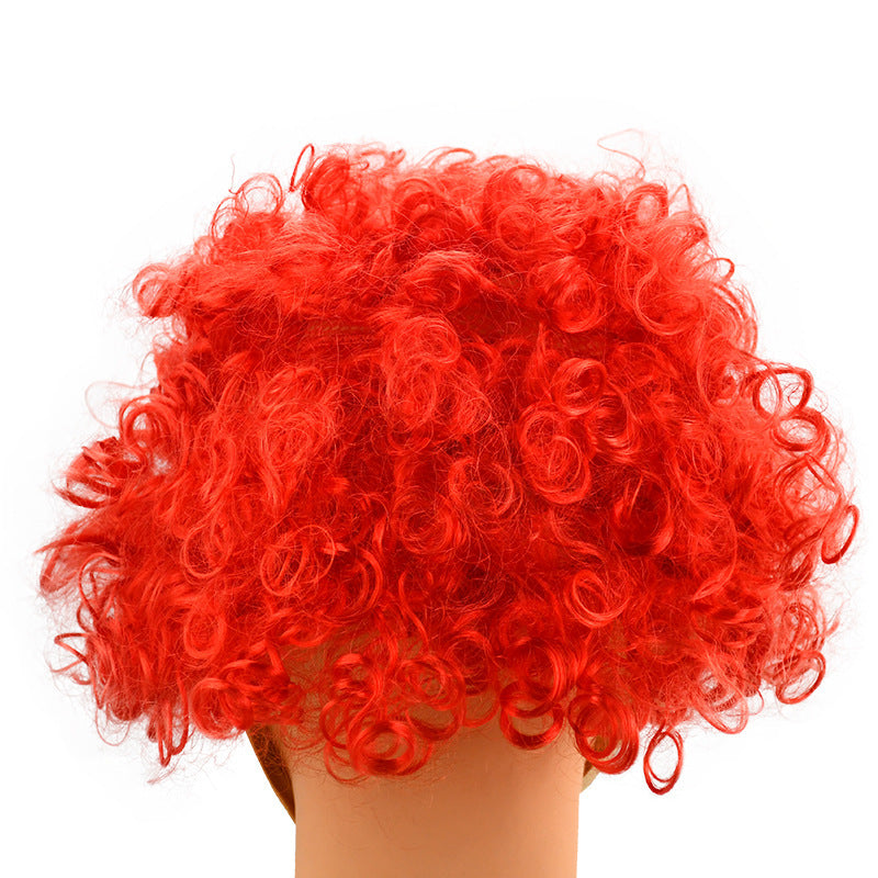 Halloween Funny Red Hair Clown Mask Masquerade Party Dress Up Props