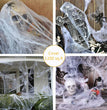 Sqft Halloween Spider Web Decorations Super Stretch White Webbing