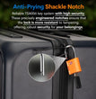 TSA Approved Luggage Locks, Ultra-Secure Dimple Key Travel Locks with Zinc Alloy Body