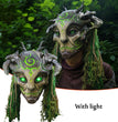 Halloween Glowing Mask Forest Elf Old Man Latex Mask Realistic Full Head Masks Headgear MasqueradeCosplay Party Props