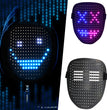 Led Mask Gesture Sensing With 50 Pattern Halloween Cosplay