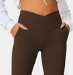Spring Women's Workout Exercise Pants Akimbo Pants Split Flared Pants
