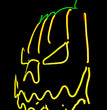 Halloween LED Mask Fluorescent Pumpkin