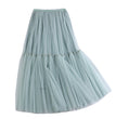 Tulle Skirt Versatile Solid Color Bottoming Mid-length