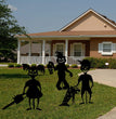 Little Devil Garden Pile Silhouette Halloween Decorations
