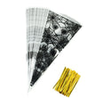 100Pcs Halloween Cone Bag Pumpkin Bat Spider Triangle Shape