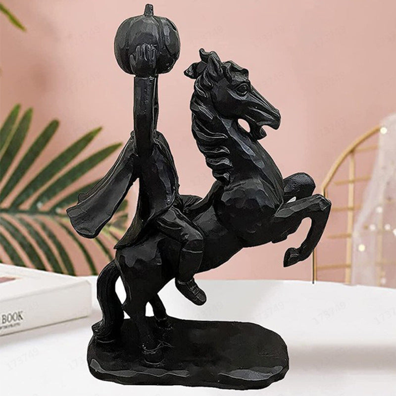 Halloween Headless Horseman Resin Decorative Ornament