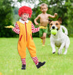 Christmas Children's Adult Clown Costume