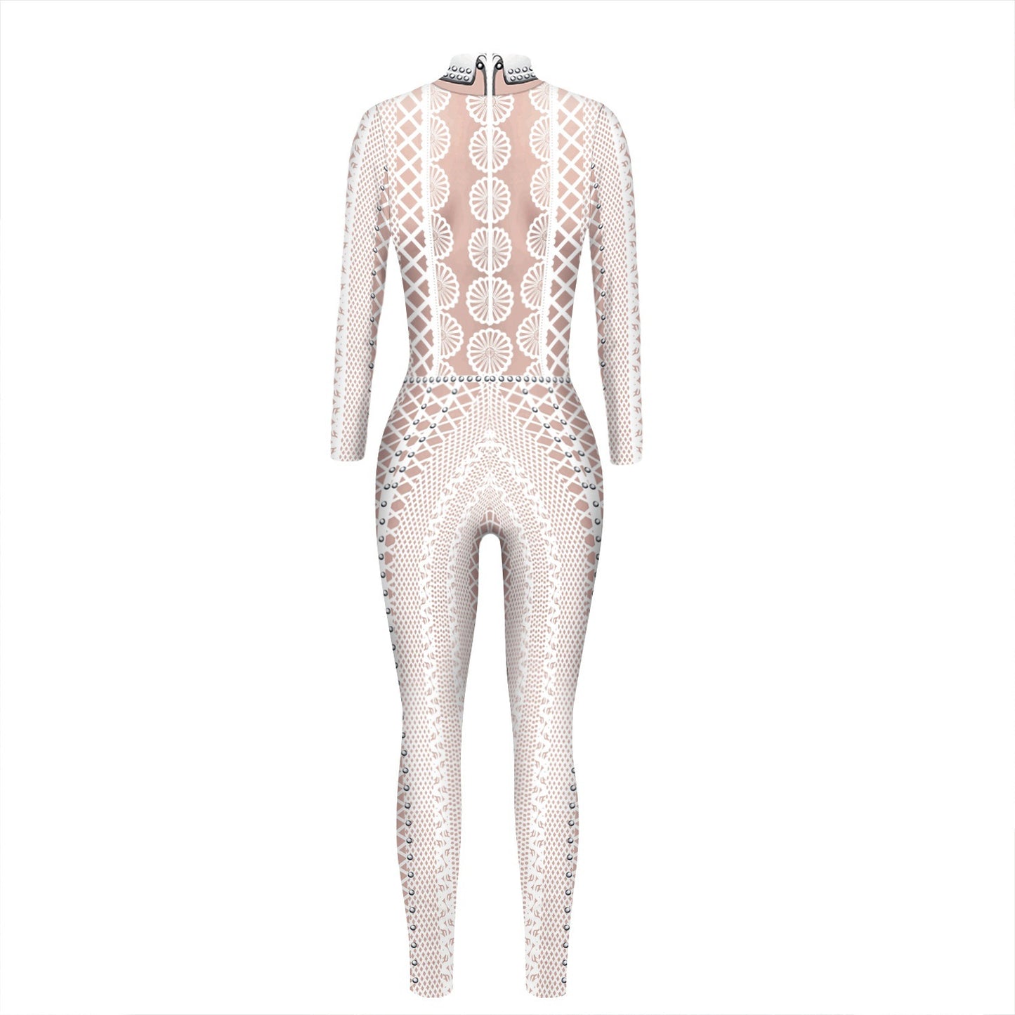Halloween 3D Skeleton Digital Print Women's Romper