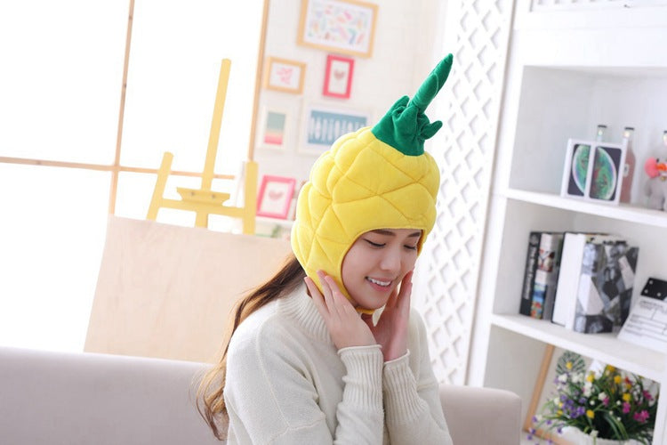 Orange Fruit Orange Emoji Pack Mask Headgear Halloween Stage Drama Show Funny Vibrato Funny Headgear