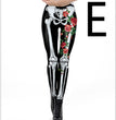 Halloween Night Skull Frame Digital Print Sexy Leggings