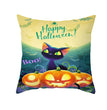 New Product Halloween Pillowcase Pumpkin Letter Fly Velvet Pillow Cushion Cover