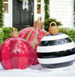 Christmas Ornament Ball Outdoor Pvc 60CM Inflatable Decorated Ball PVC Giant Big Large Balls Xmas Tree Decorations Toy Ball