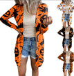 European And American Halloween Theme Printed Coat Small Cardigan Women's Clothing
