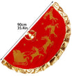 Christmas Decorations Christmas Tree Skirt Deer Carriage Tree Skirt