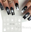 Halloween Pumpkin Nail Sticker Watermark Sticker